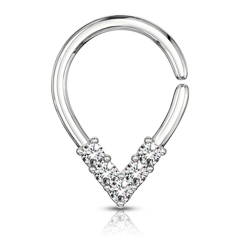 Endless Hoop Nose Ring or Cartilage Ring 18g 8mm